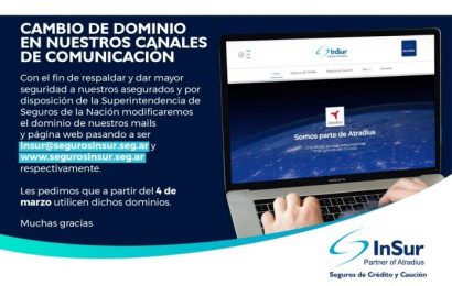 InSur: nuevo dominio para su página web